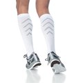 Sigvaris Sigvaris Athletic Recovery 401CM00 15-20mmHg Athletic Recovery Closed Toe; Calf Socks - White; Medium 401CM00